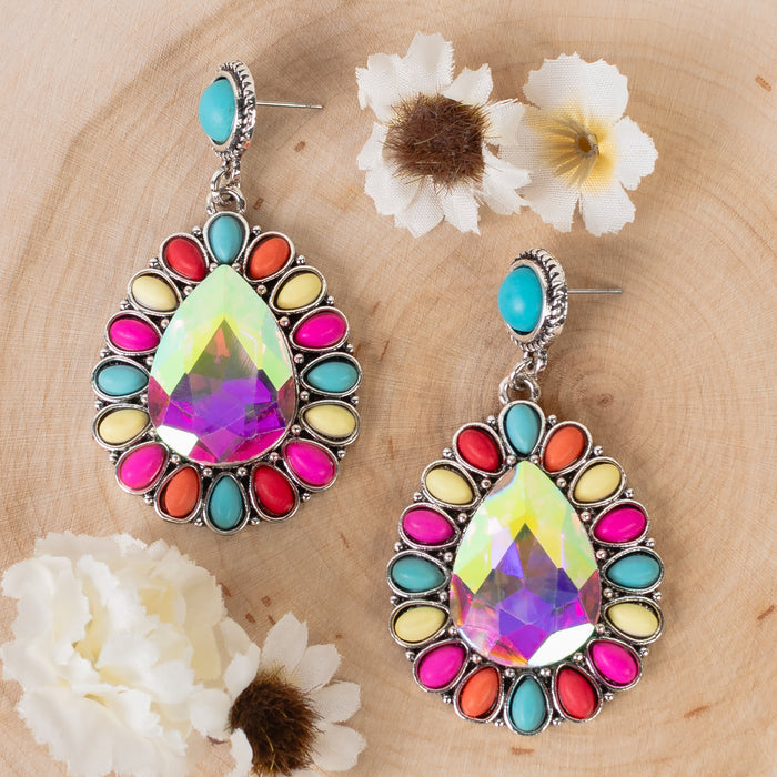 93456 - Squash Blossom Earrings - Multi