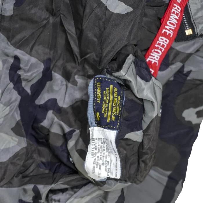 Alpha Industries Urban Camo Reversible MA-1 Flight Jacket - Small - Army & Outdoors - Flight Jackets