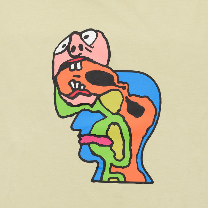 Brain Eater Long Sleeve T-shirt in Natural from Brain Dead blues store www.bluesstore.co