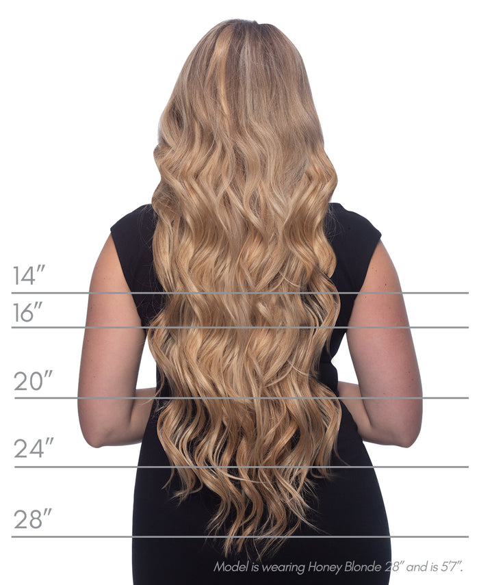 clip-in hair extensions medium brown.