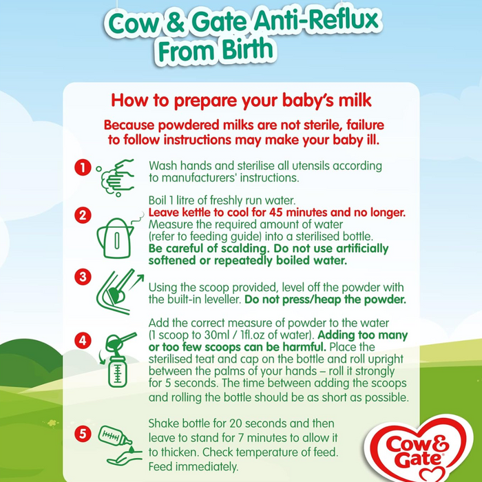 Cow & Gate Anti-Reflux Baby Milk Formula Powder from Birth 800g (T)