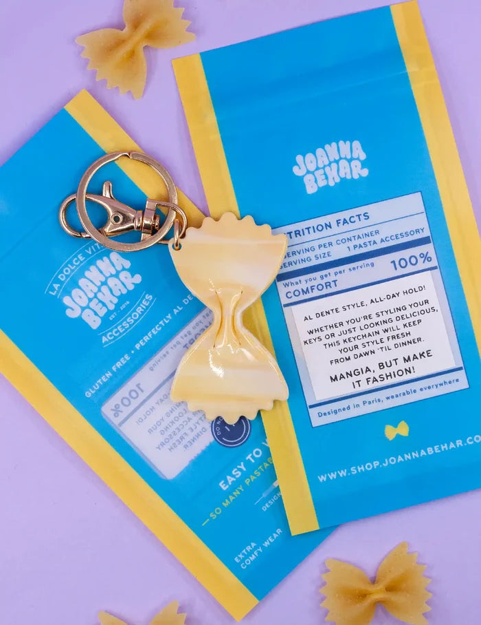 Farfalle pasta keychain