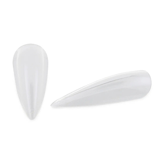 Full Cover Long Stiletto - Clear Nail Tips - 360 Tips Naio Nails