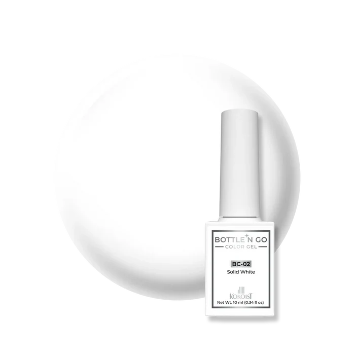 KOKOIST Bottle ‘n Go BC-02 Solid White, 10 ml