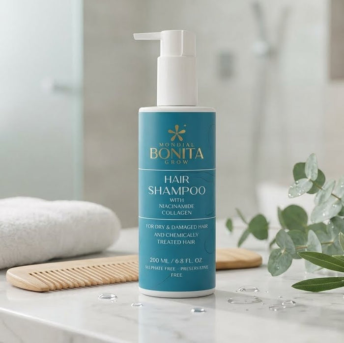 Mondial Bonita Grow Hair Shampoo with Niacinamide & Collagen 200 ml