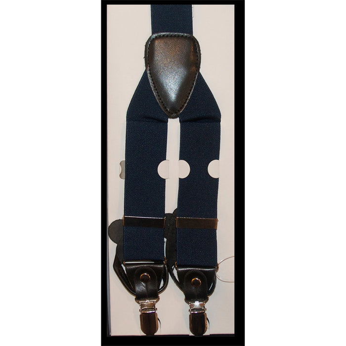 Men's navy suspenders - KCT Menswear