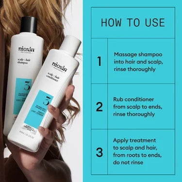 Nioxin System 3 Leave In Treatment 100ml - For Coloured Hair with Light Thinning
