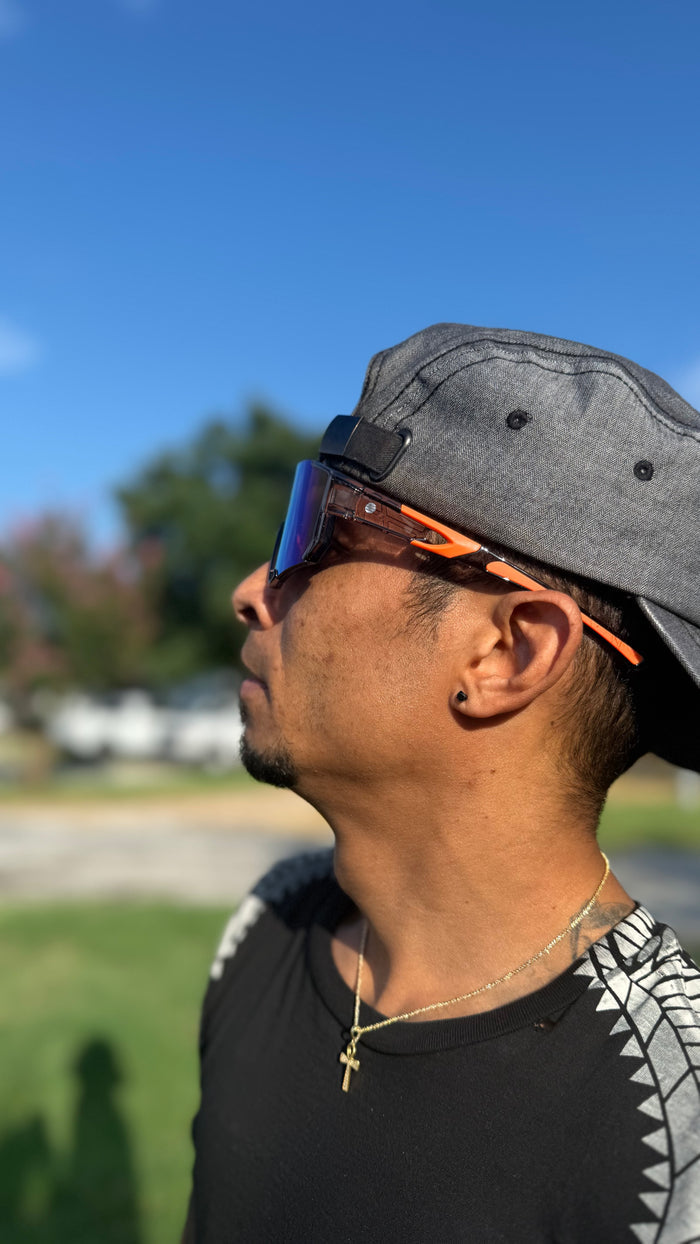 Polycarbonate sports sunglasses, SOLARX brand with interchangeable lenses