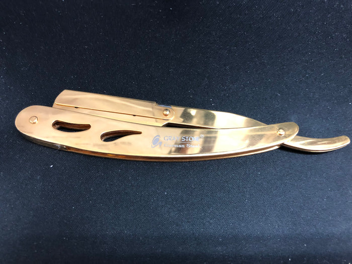 Professional Barber Full Metal Gold Razor - Palms Fashion Inc.