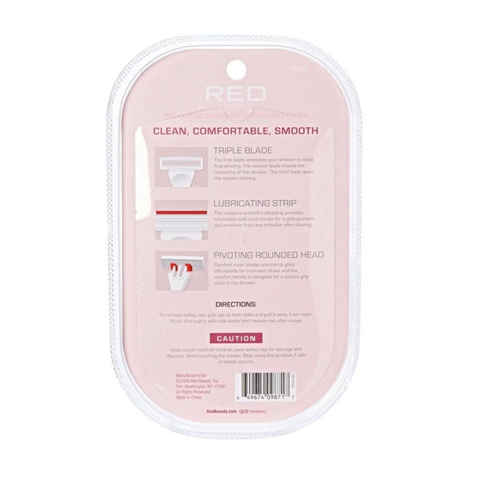 Red By Kiss Silky Glide Razor 3pcs #HS15