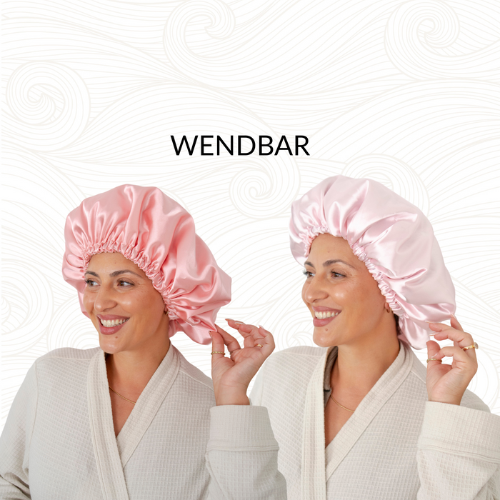 SARI CURLS | Silky Satin Bonnet - Double Pink Special Kopfhaube SARI CURLS
