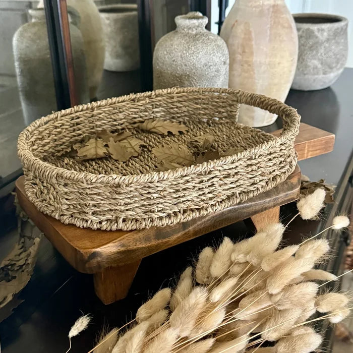 Seagrass Oval Tray