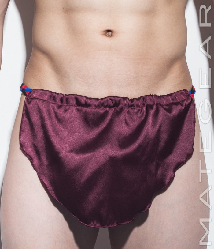 Wine Satin / Size A (26 Inches to 32 Inches)