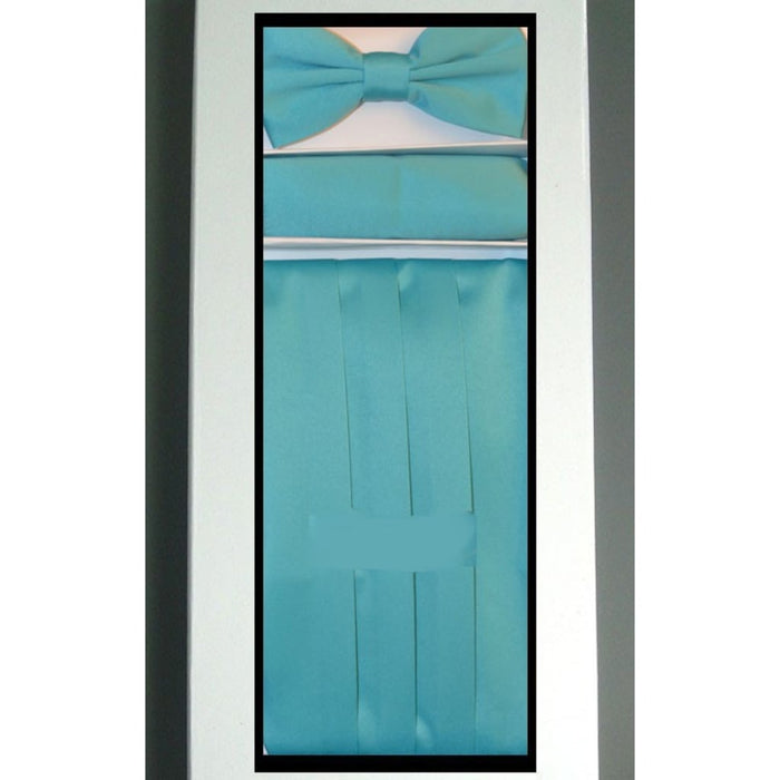 Men's teal cummerbund - KCT Menswear
