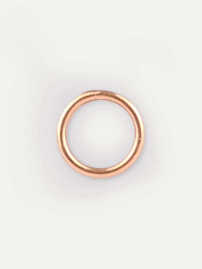 Titanium Plated Hinged Ring 14G | Rose Gold-Image 1
