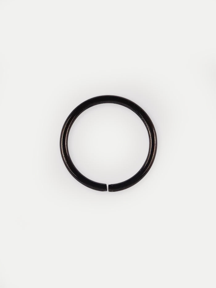 Titanium Plated Split Ring 18G | Black-Image 2