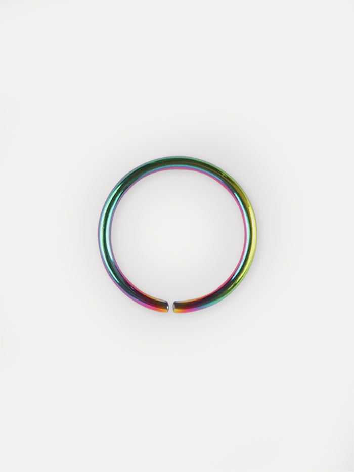 Titanium Plated Split Ring 18G | Rainbow-Image 2