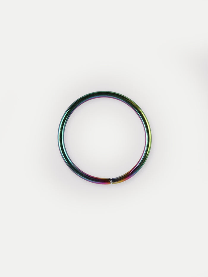 Titanium Plated Split Ring 20G | Rainbow-Image 3