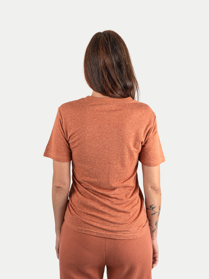 Unisex Organic Hemp Bamboo Tee | Clay-Image 6