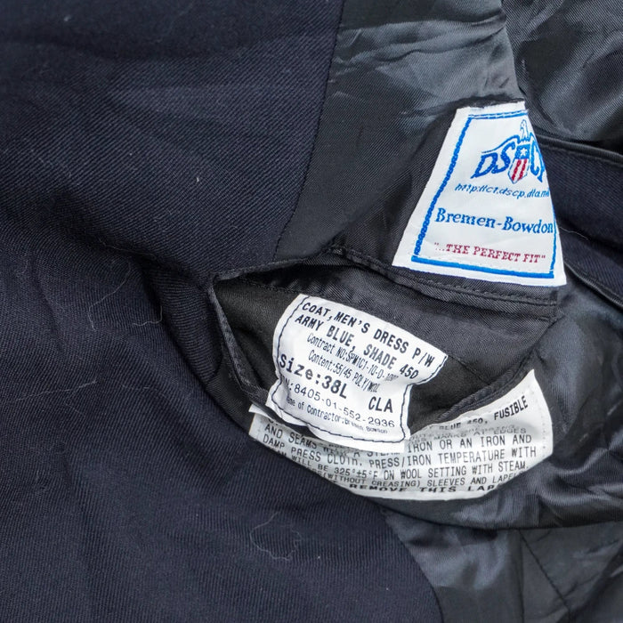 US Army Blue Service Dress Jacket - 38L, Small - US Army Surplus - Dress Jackets