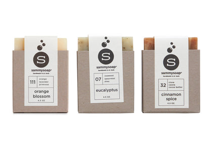 100% All Natural Handmade Soap Three Pack Gift Box