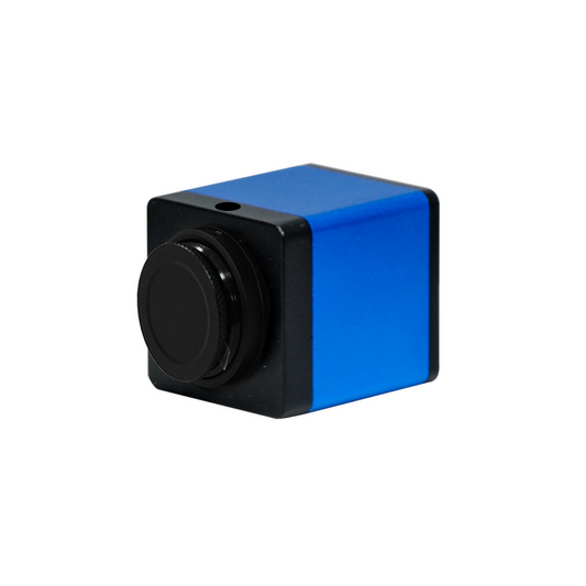 2MP HDMI CMOS Color Microscope Camera + HD Video 30fps, SKU DC48411111, three quarter front view