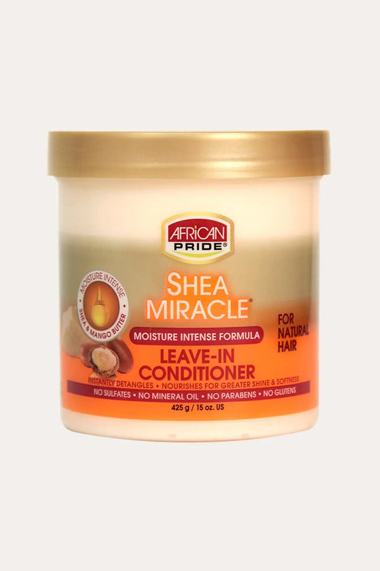 AFRICAN PRIDE SHEA MIRACLE MOSITURE INTENSE LEAVE-IN CONDITIONER 15oz AFRICAN PRIDE