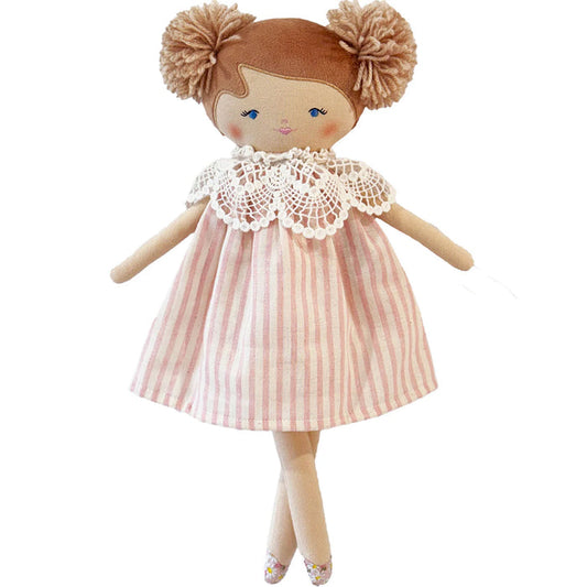 Alimrose Aggie Doll - Pink Stripe