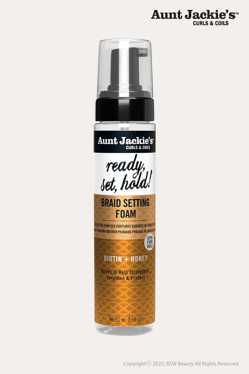 AUNT JACKIES BIOTIN+HONEY BRAID SETTING FOAM 8.5oz - BSW BEAUTY CANADA