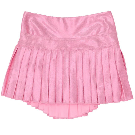 Azarhia Mini Pleated Skort-Pink Shimmer