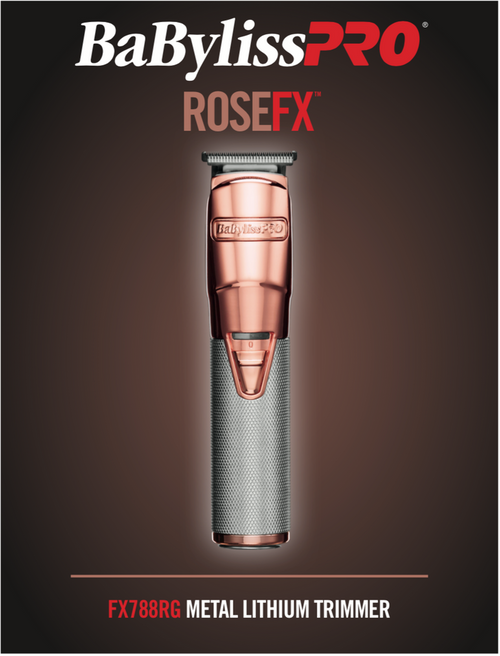BaBylissPro RoseFX Trimmer # FX788RG (Dual Voltage) - Palms Fashion Inc.