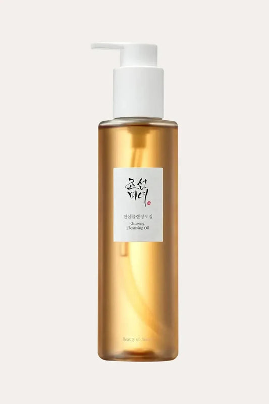 Beauty of Joseon Ginseng Cleansing Oil bottle, a gentle Makeup Remover for Sensitive Skin that maintains moisture while deep cleaning.