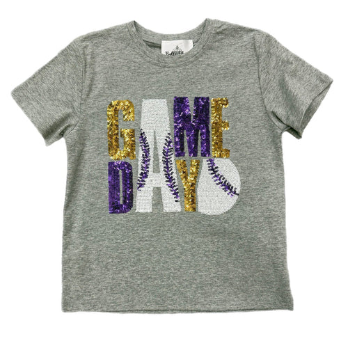 Belle Cher Purple/Gold Baseball Shirt