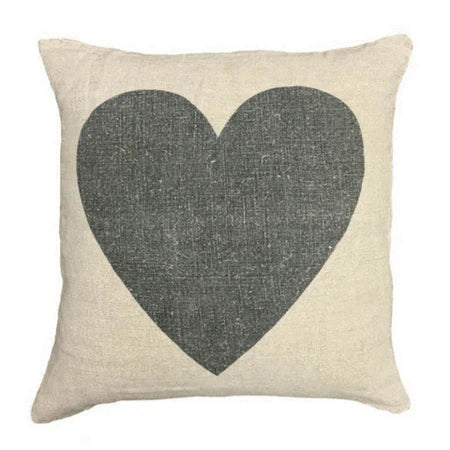 Black Heart on Linen
