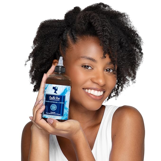 CAMILLE ROSE Black Castor Oil + Chebe Invigorating Scalp Treatment Shampoo (12oz)