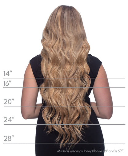clip-in hair extensions medium brown.