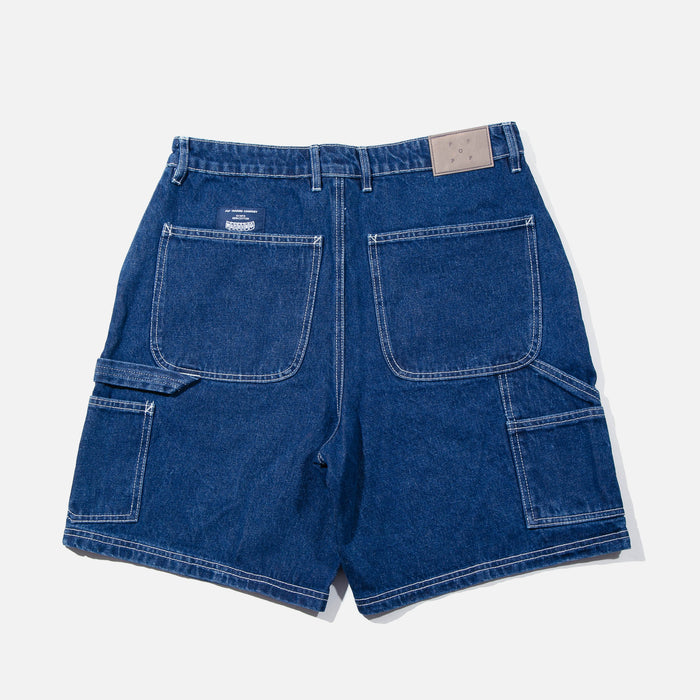 Pop Trading Company DRS Shorts in rinsed denim blues store www.bluesstore.co