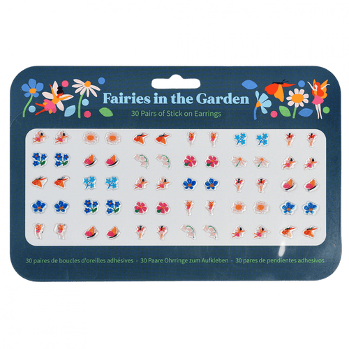 Fairies in the Garden Stick On Earrings