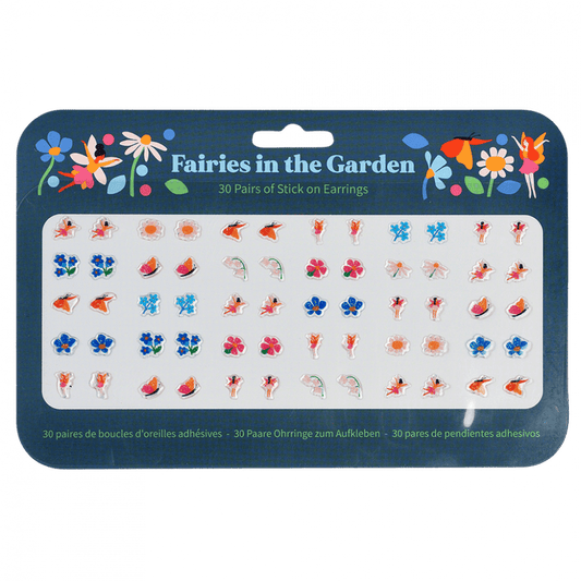 Fairies in the Garden Stick On Earrings