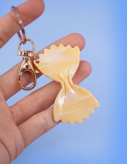 Farfalle pasta keychain