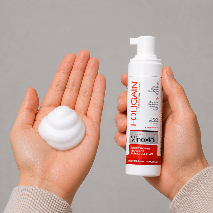 FOLIGAIN® Minoxidil 5% Hair Regrowth Foam For Men 3 Month Supply