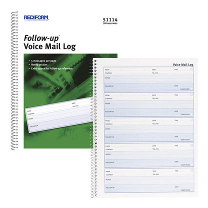 Follow-up Voice Mail Log 51114