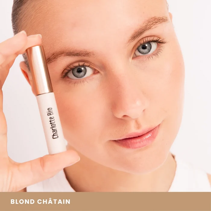 Gel-mascara à sourcils teinté bio Charlotte Bio, teinte naturelle