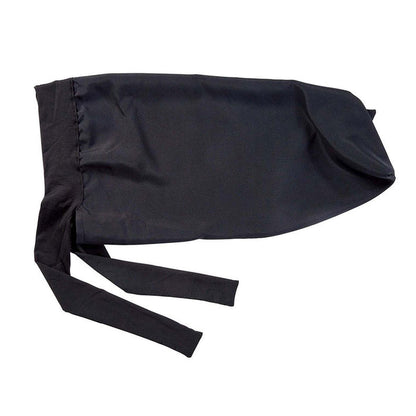 #Hbr07 Silky Wide Edge Braid Bonnet [Black]