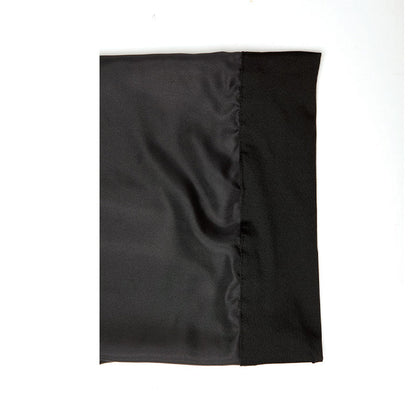 #Hbr07 Silky Wide Edge Braid Bonnet [Black]