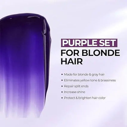 KARSEELL Maca Power Purple Mask and Shampoo Set For Colored Hair - DOKAN