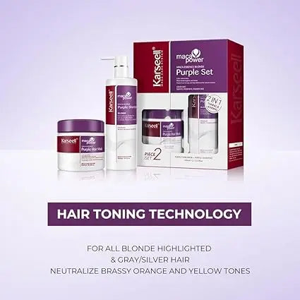 KARSEELL Maca Power Purple Mask and Shampoo Set For Colored Hair - DOKAN