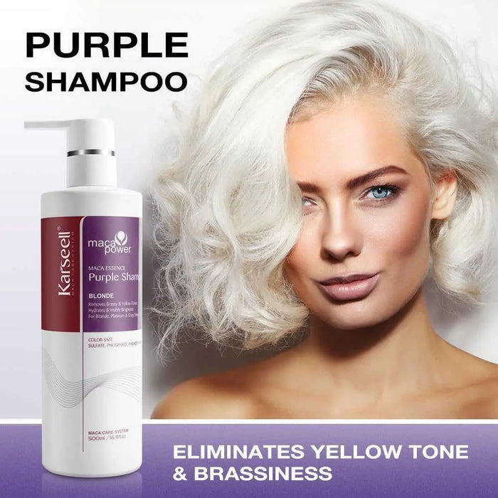 KARSEELL Maca Power Purple Mask and Shampoo Set For Colored Hair - DOKAN
