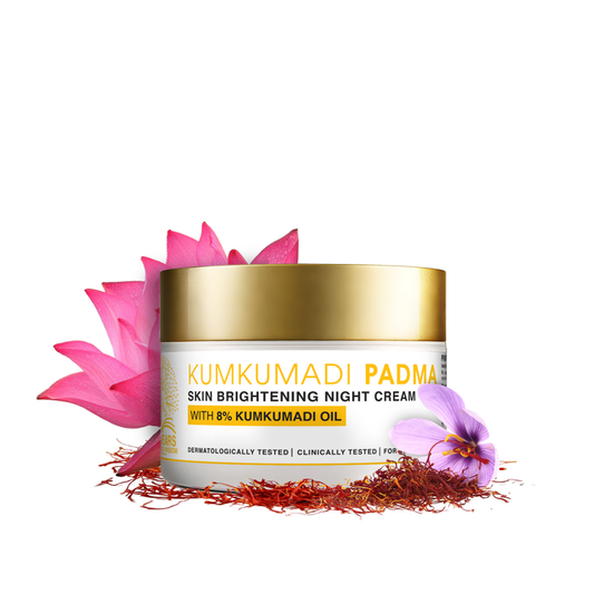 Kumkumadi Night Cream with Padma for Skin Brightening - 50gm