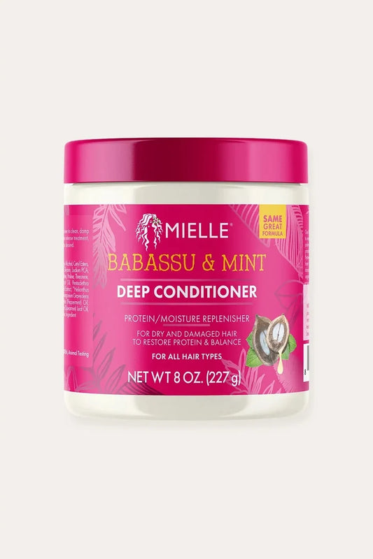 MIELLE ORGANICS BABASSU & MINT DEEP CONDITIONER 8oz MIELLE ORGANICS